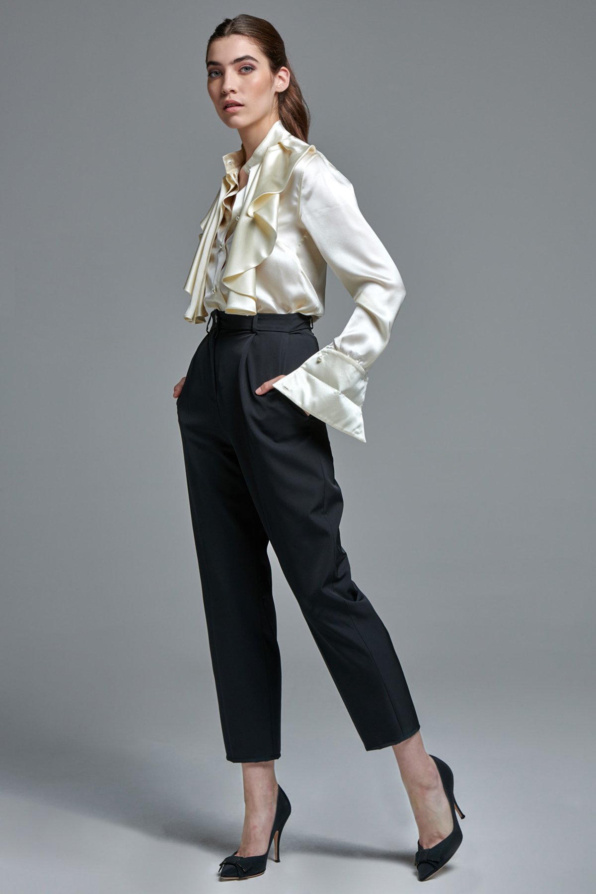 Ankle Grazer Trousers - The full D.N.A collection - YARDEN MITRANI